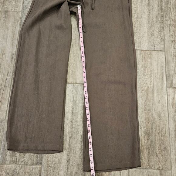 Sandro Pants Women Size 12 Straight Leg Lightweight Washable Trouser Heath Cliff - Picture 4 of 13